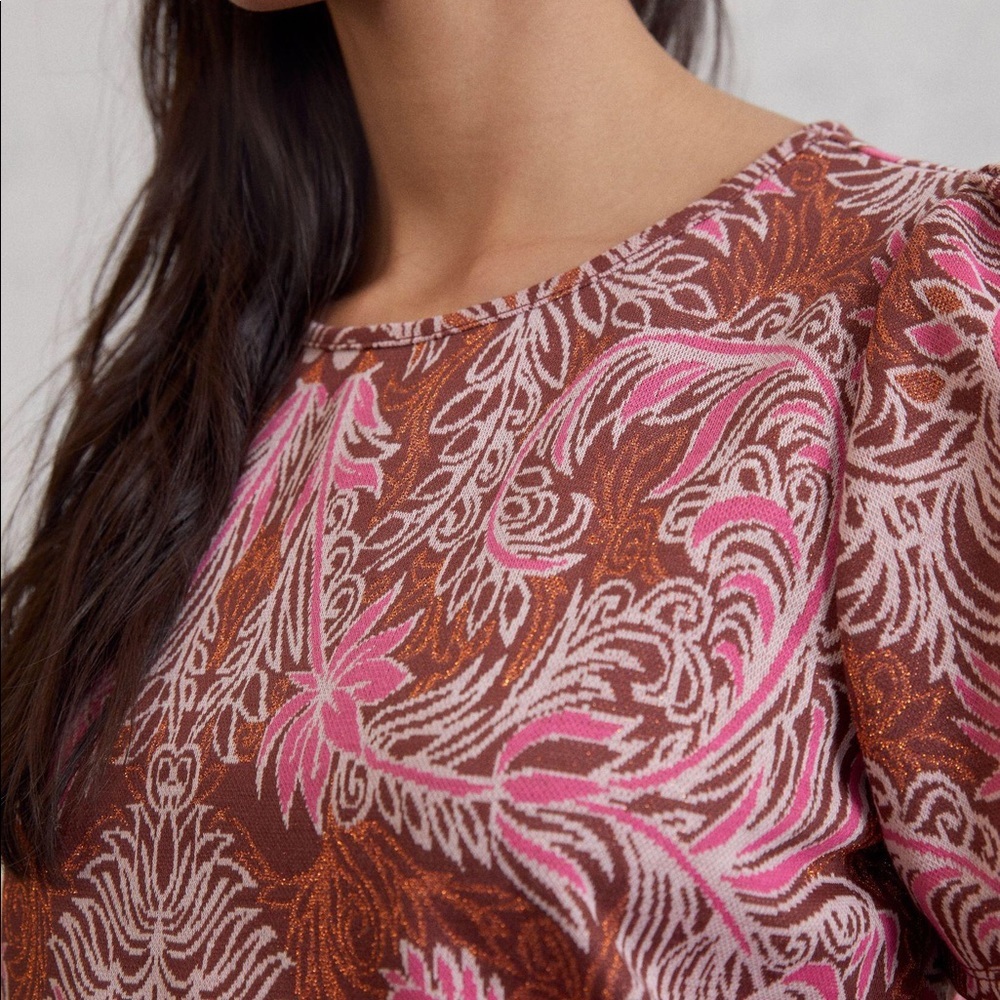 Anthropologie Demeter Paisley Top size M